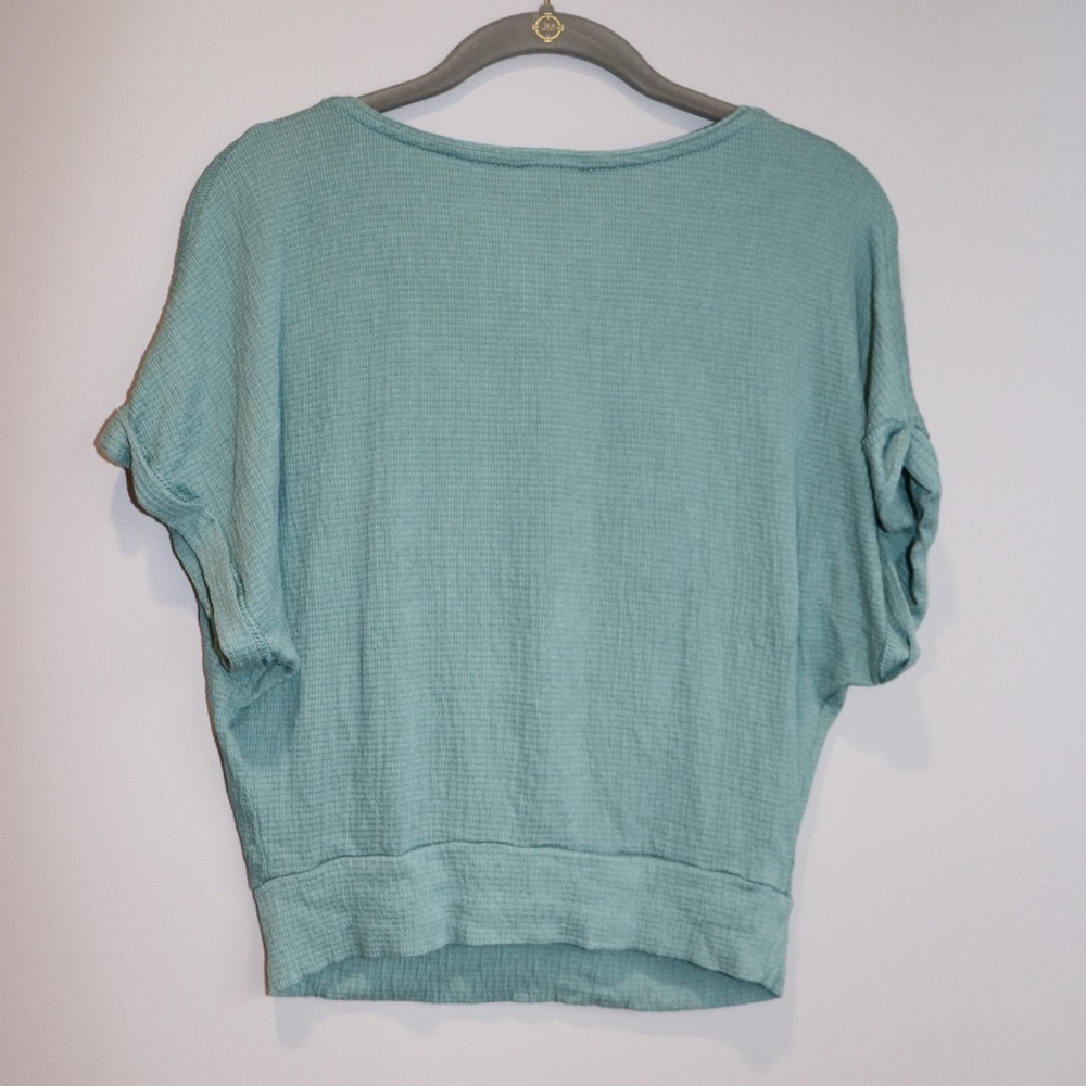 Dynamite Teal Blouse - Picture 2 of 3